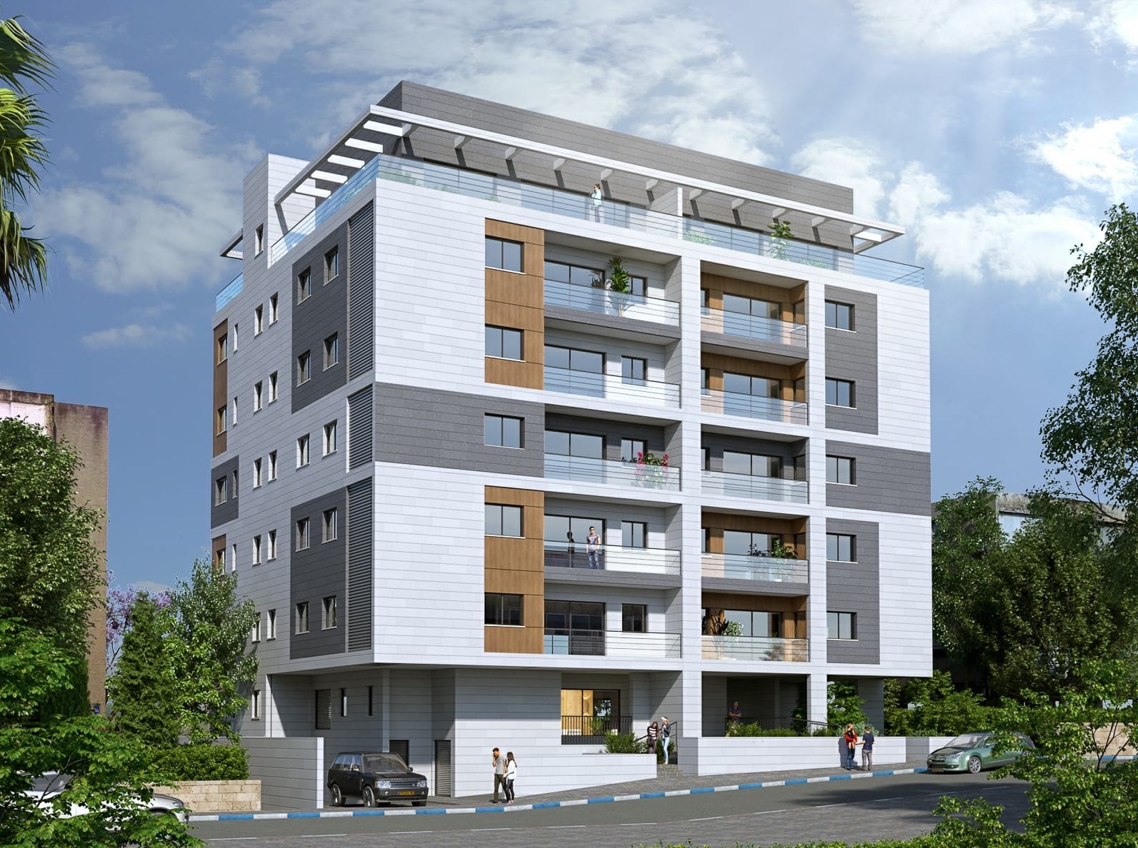 New building project in the center of Raanana